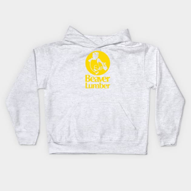 Beaver Lumber Kids Hoodie by Radian's Art